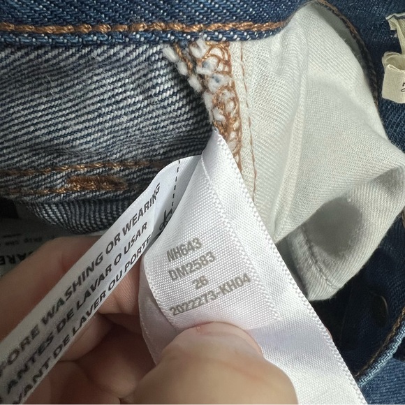 Madewell Jeans Womens 26 Baggy Straight High Rise Cropped Medium Wash - Picture 8 of 10